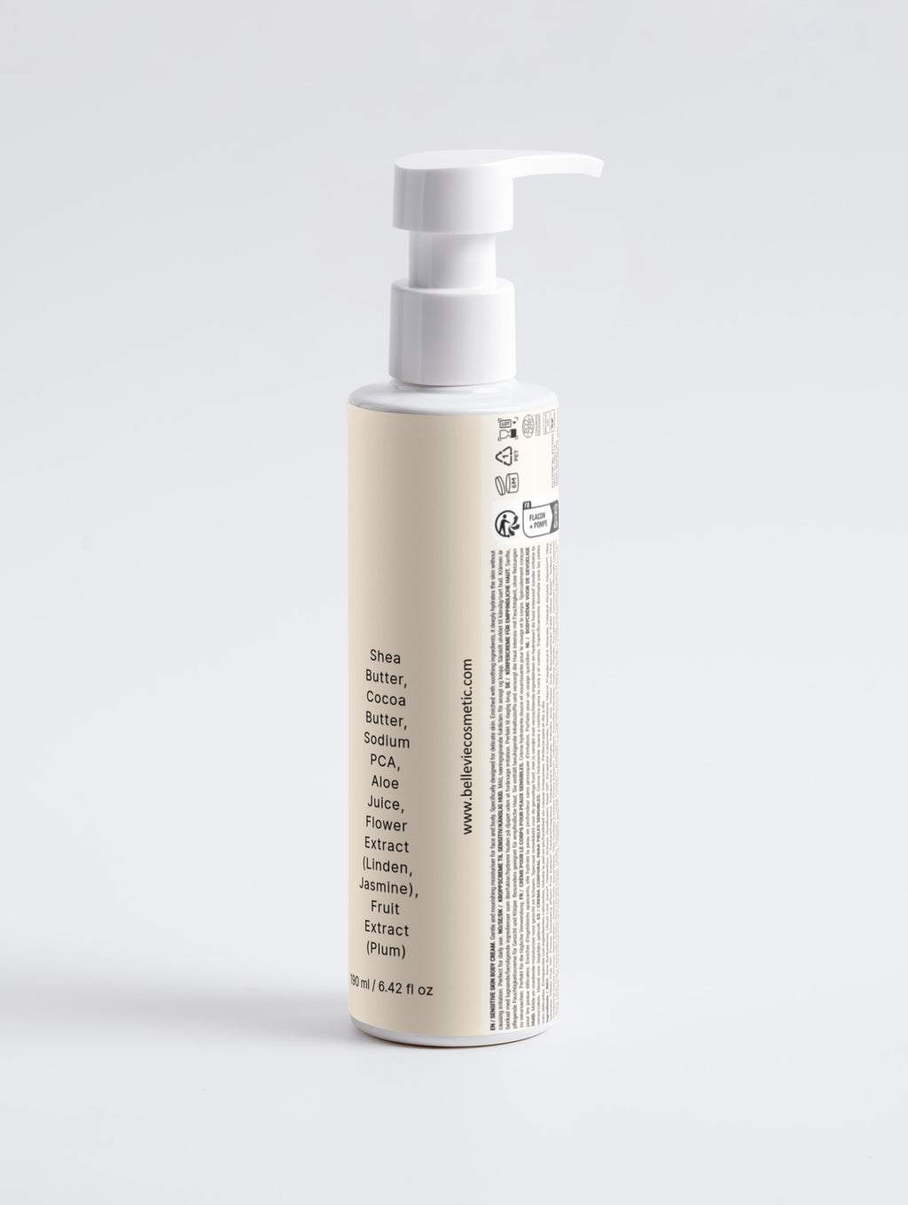 Sensitive Skin Body Cream 190ml – Hydrating Water Lily & Jasmine